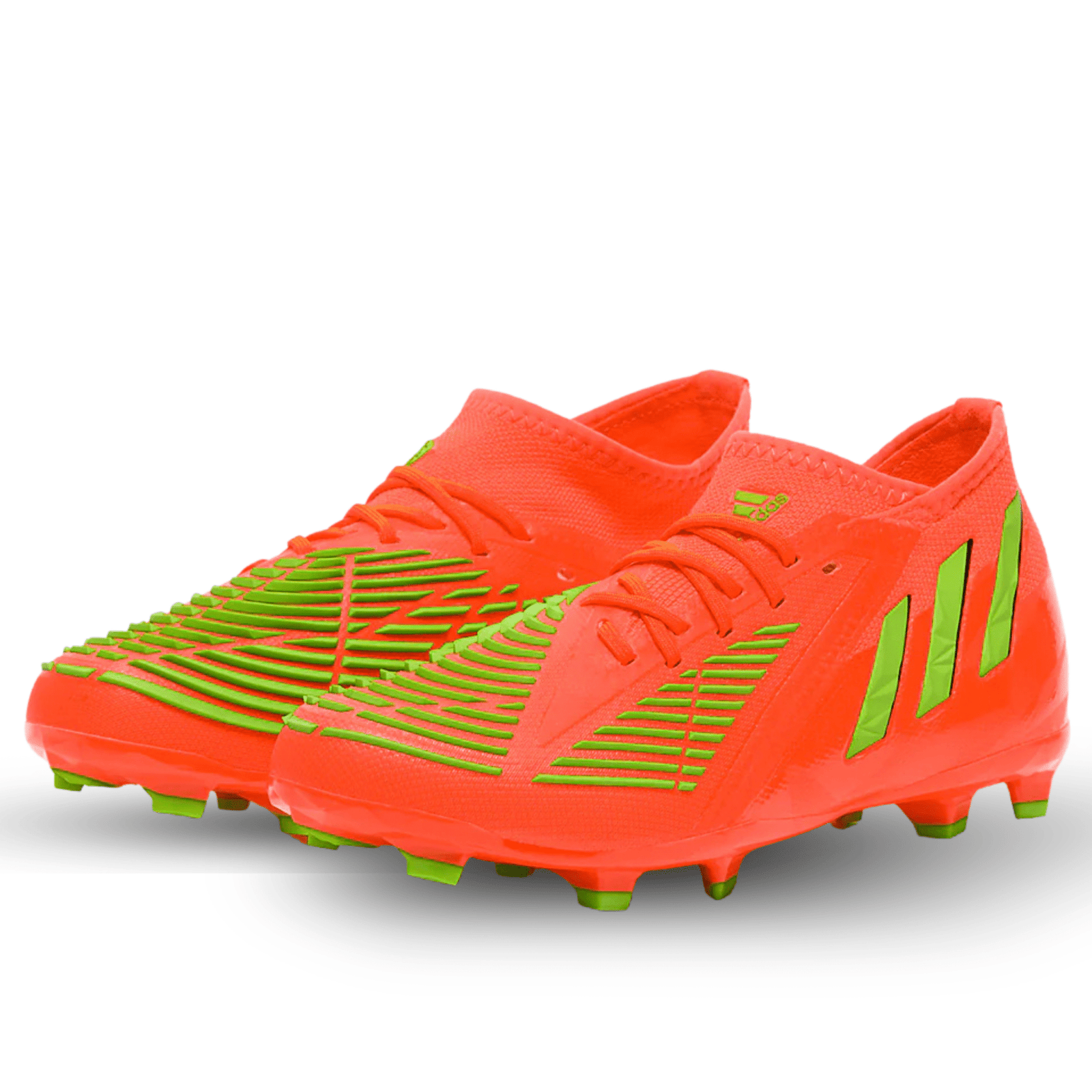 adidas Jr. Predator Edge.1 FG Soccer Cleats (Solar Red/Solar Green) | SoccerWearhouse
