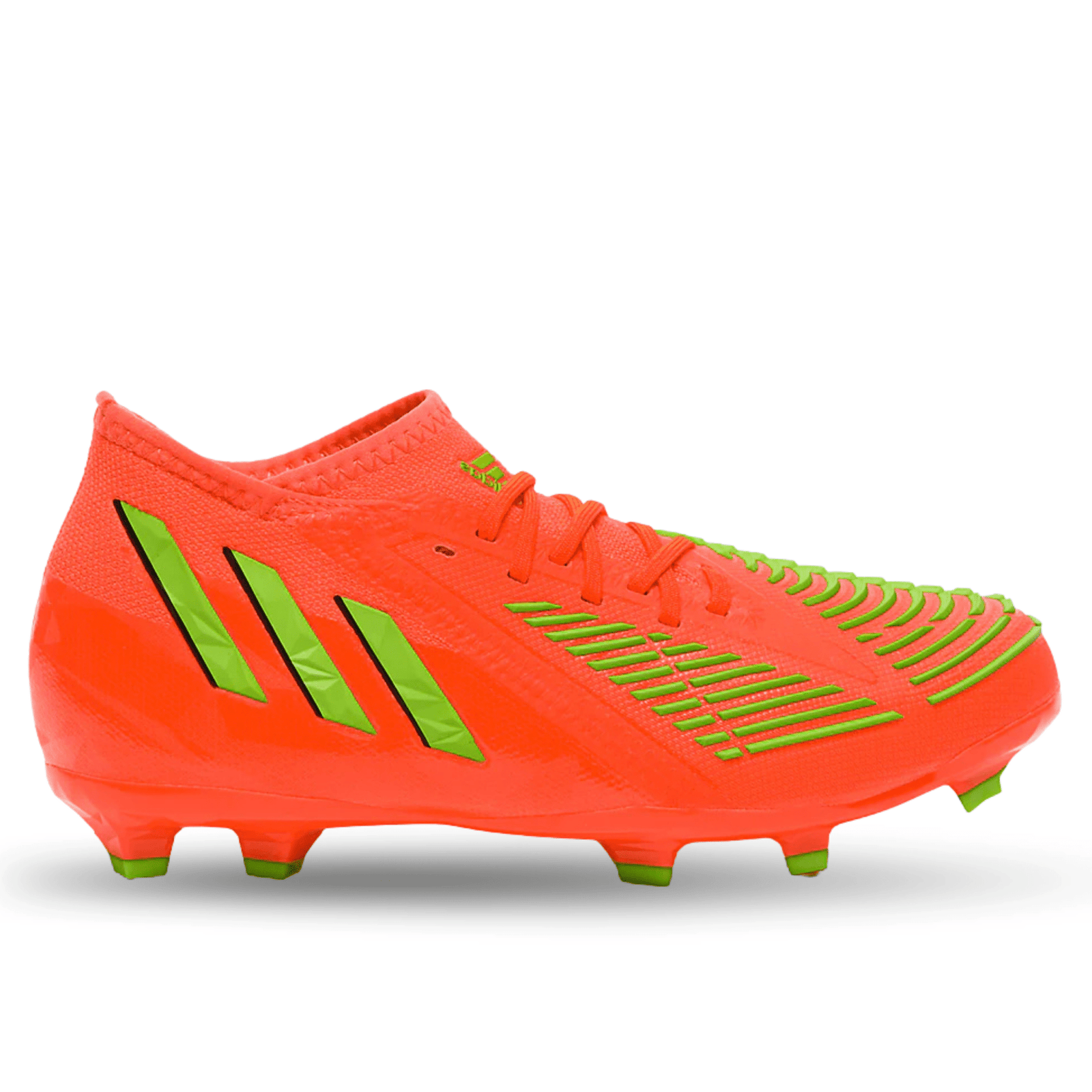 adidas Jr. Predator Edge.1 FG Soccer Cleats (Solar Red/Solar Green) | SoccerWearhouse