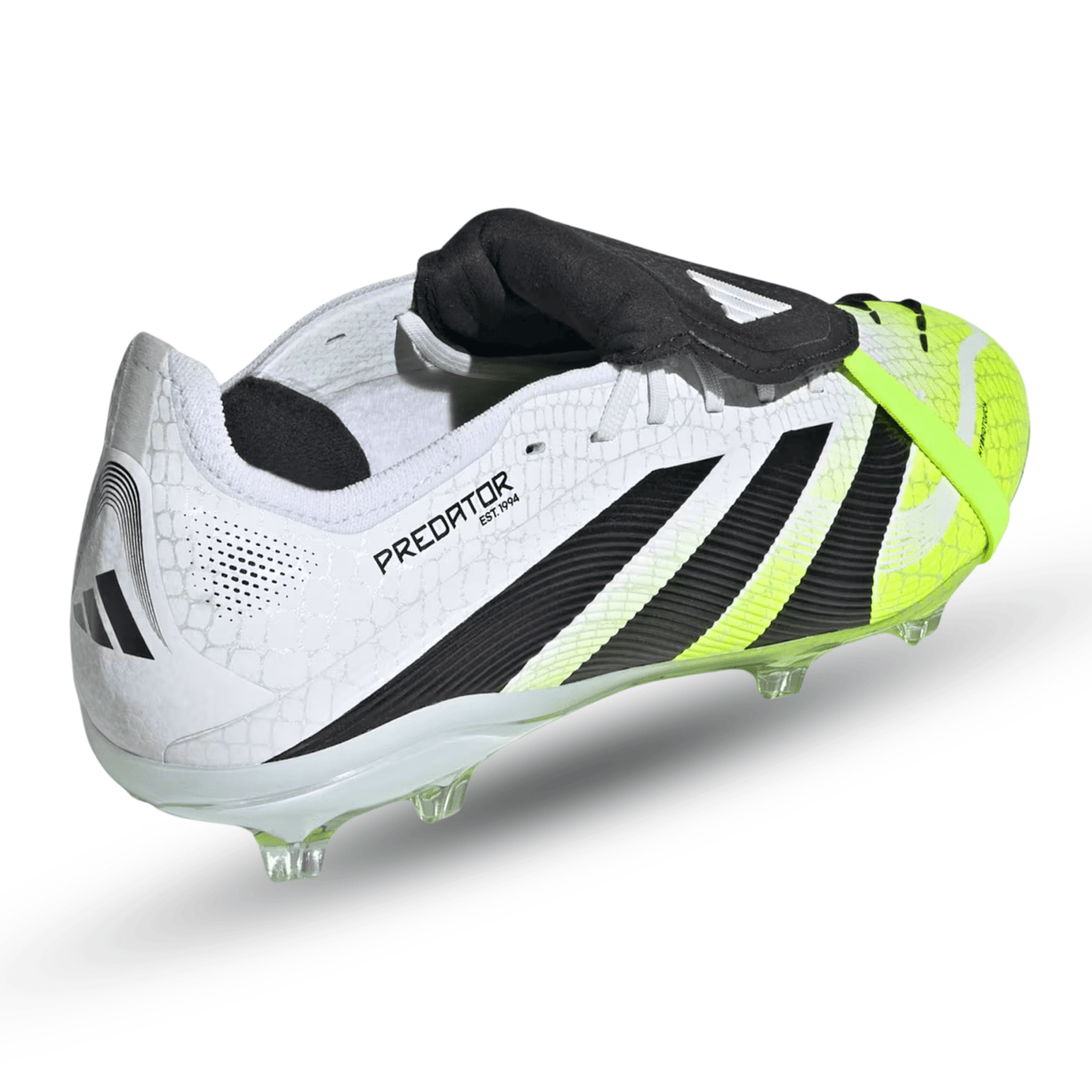 adidas Jr. Predator Elite FG Soccer Cleats (White/Lucid Lemon) | SoccerWearhouse