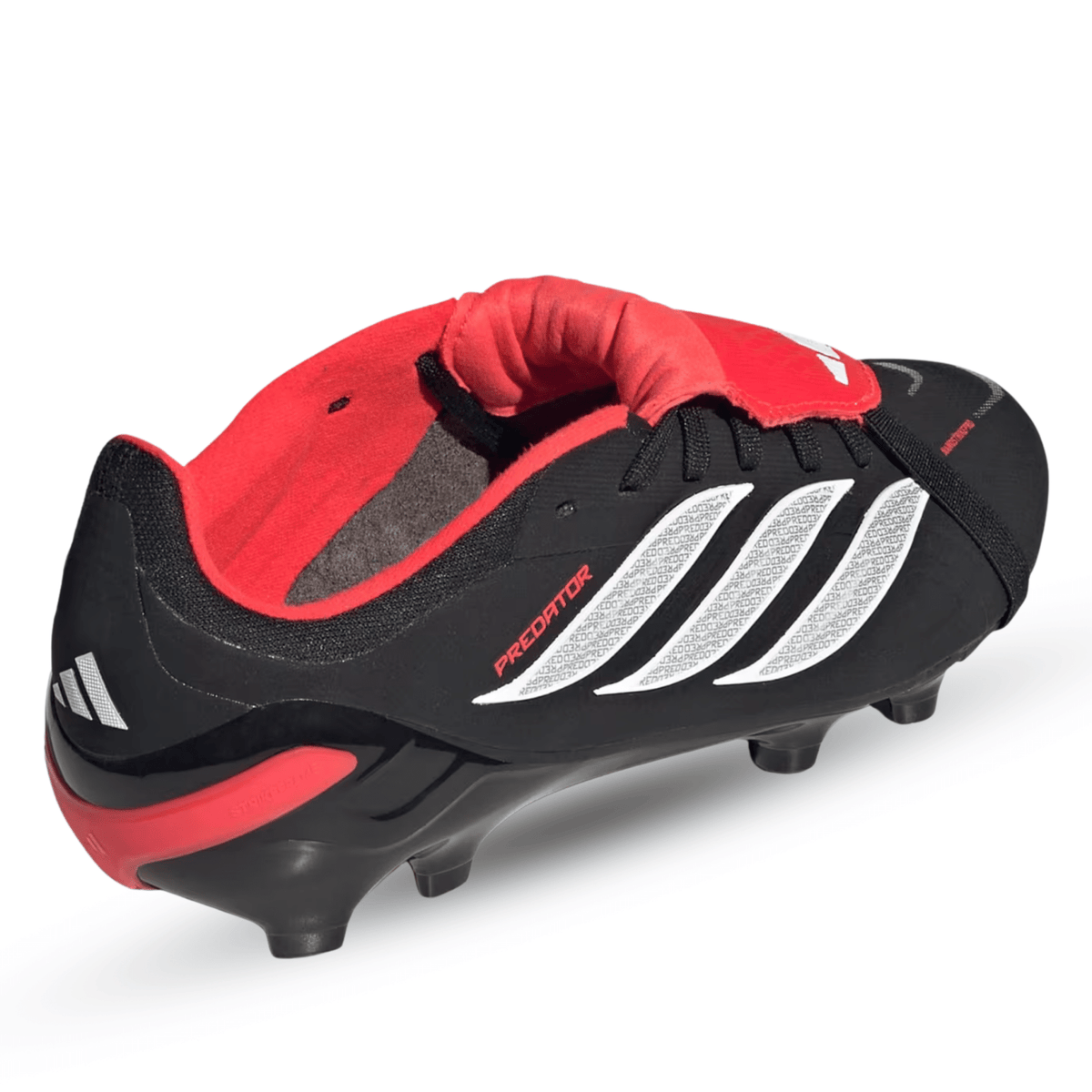 adidas Jr. Predator Elite FT Firm Ground Soccer Cleats (Black/White/Lucid Red) | SoccerWearhouse