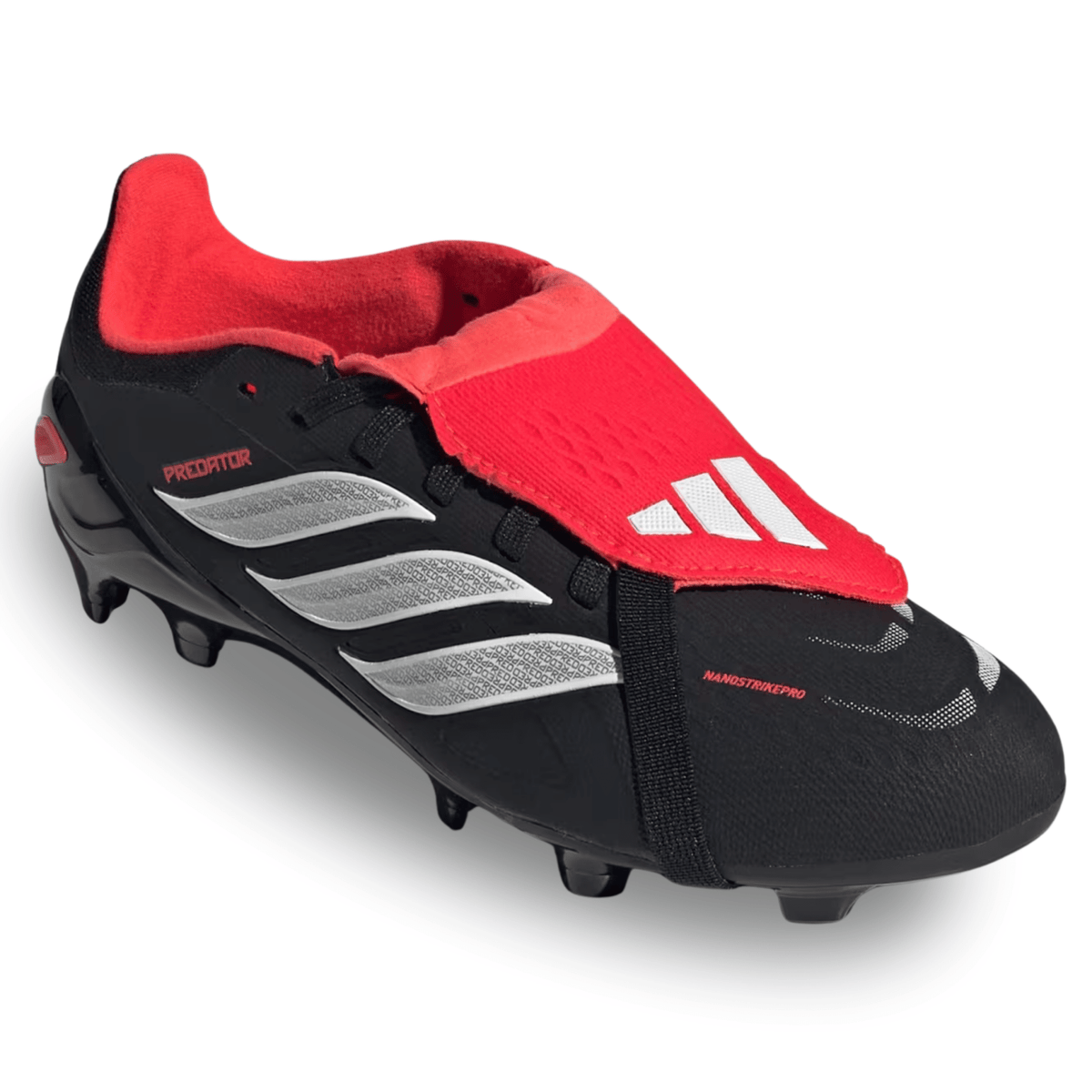 adidas Jr. Predator Elite FT Firm Ground Soccer Cleats (Black/White/Lucid Red) | SoccerWearhouse