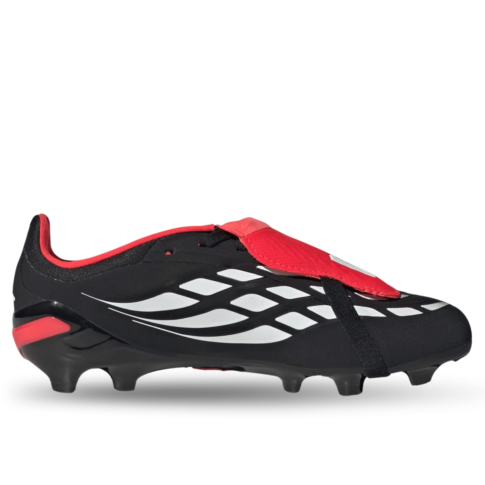 adidas Jr. Predator Elite FT Firm Ground Soccer Cleats (Black/White/Lucid Red) | SoccerWearhouse