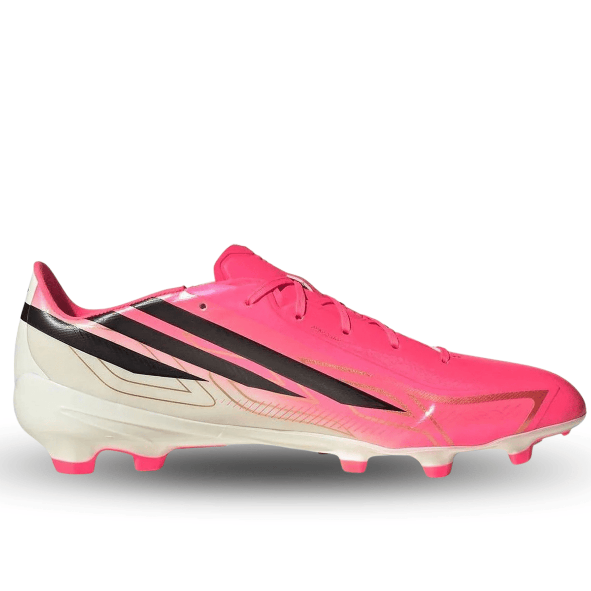 adidas Jr. Predator League FT FG Soccer Cleats (White/Black/Pink) | SoccerWearhouse