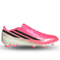 adidas Jr. Predator League FT FG Soccer Cleats (White/Black/Pink)