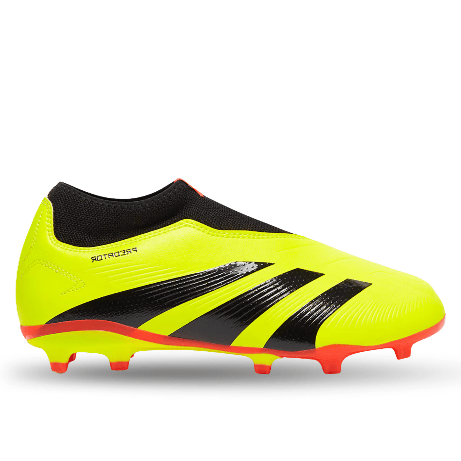 adidas Jr. Predator League LL FG Soccer Cleats (Solar Yellow/Black/Solar Red) | SoccerWearhouse