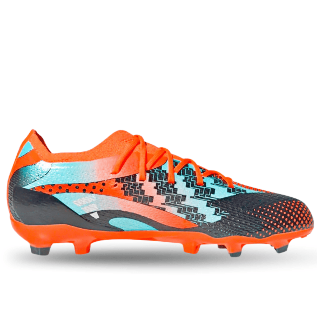 adidas Jr. X Speedportal Messi.1 Firm Ground Soccer Cleats (Team Solar Orange/Metallic Silver) | SoccerWearhouse