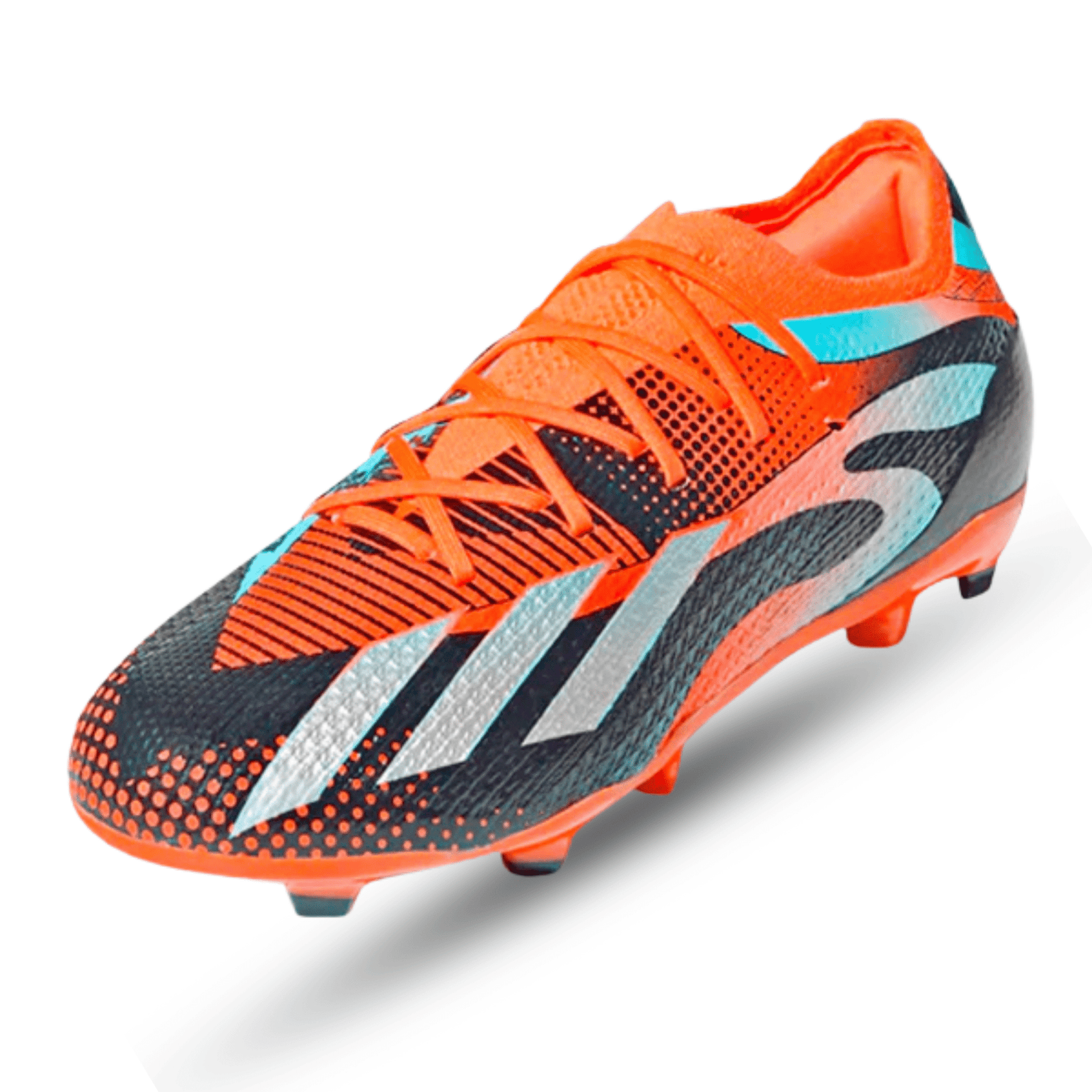adidas Jr. X Speedportal Messi.1 Firm Ground Soccer Cleats (Team Solar Orange/Metallic Silver) | SoccerWearhouse