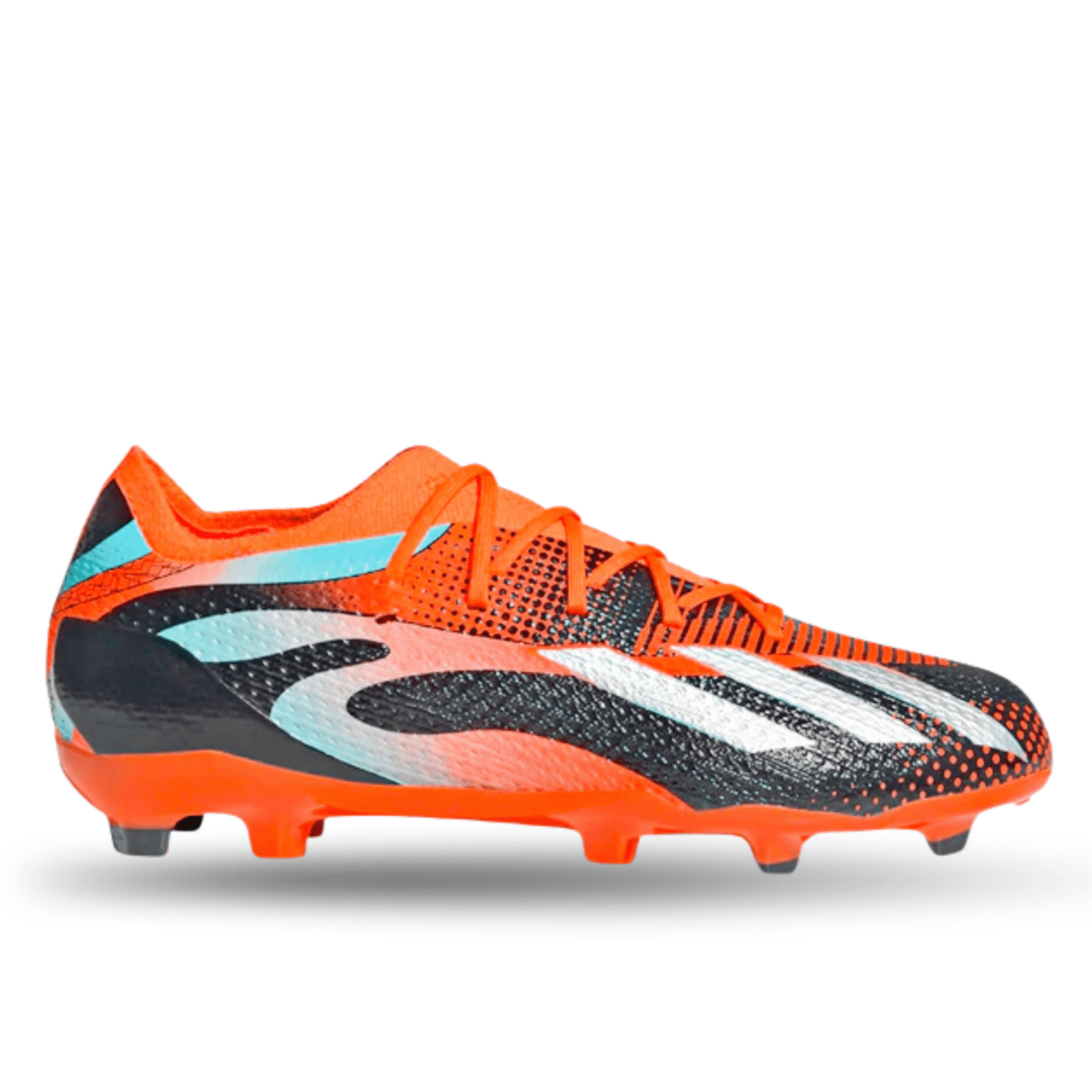 adidas Jr. X Speedportal Messi.1 Firm Ground Soccer Cleats (Team Solar Orange/Metallic Silver) | SoccerWearhouse