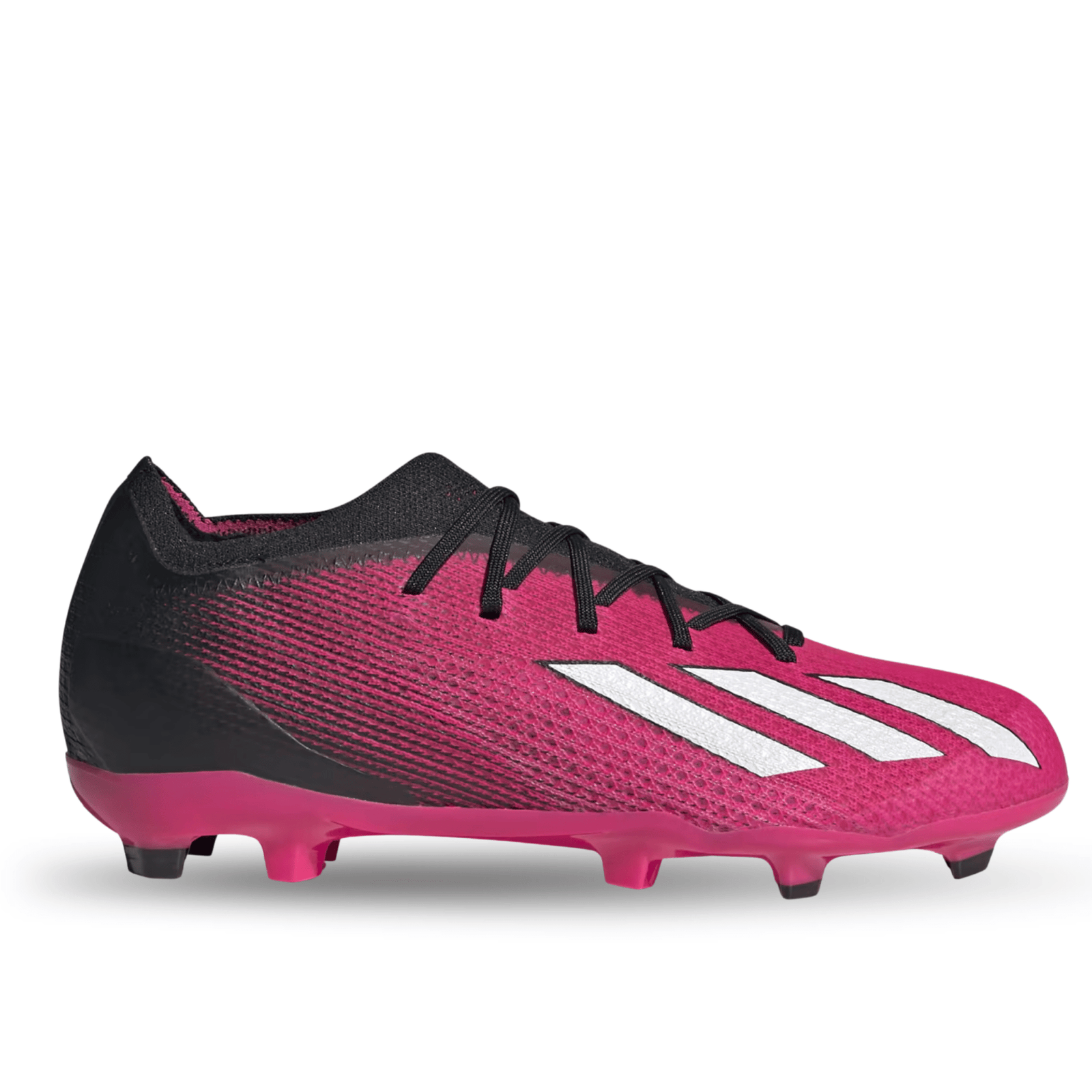 adidas Jr. X Speedportal.1 Firm Ground Soccer Cleats (Team Shock Pink/Black) | SoccerWearhouse
