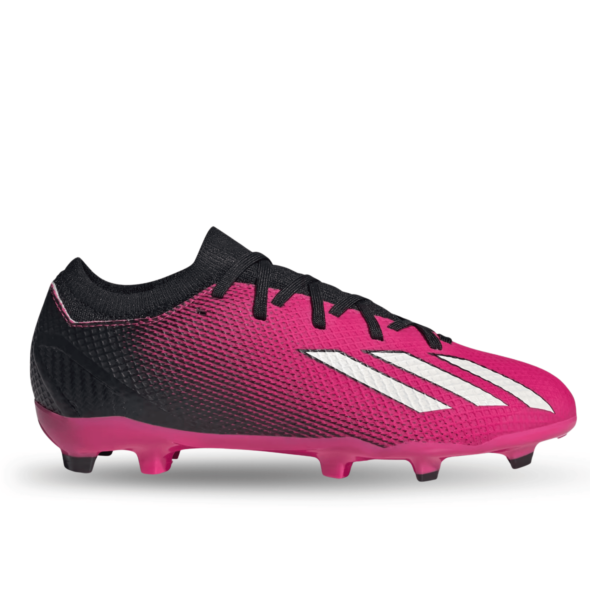 adidas Jr. X Speedportal.3 Firm Ground Soccer Cleats (Team Shock Pink/