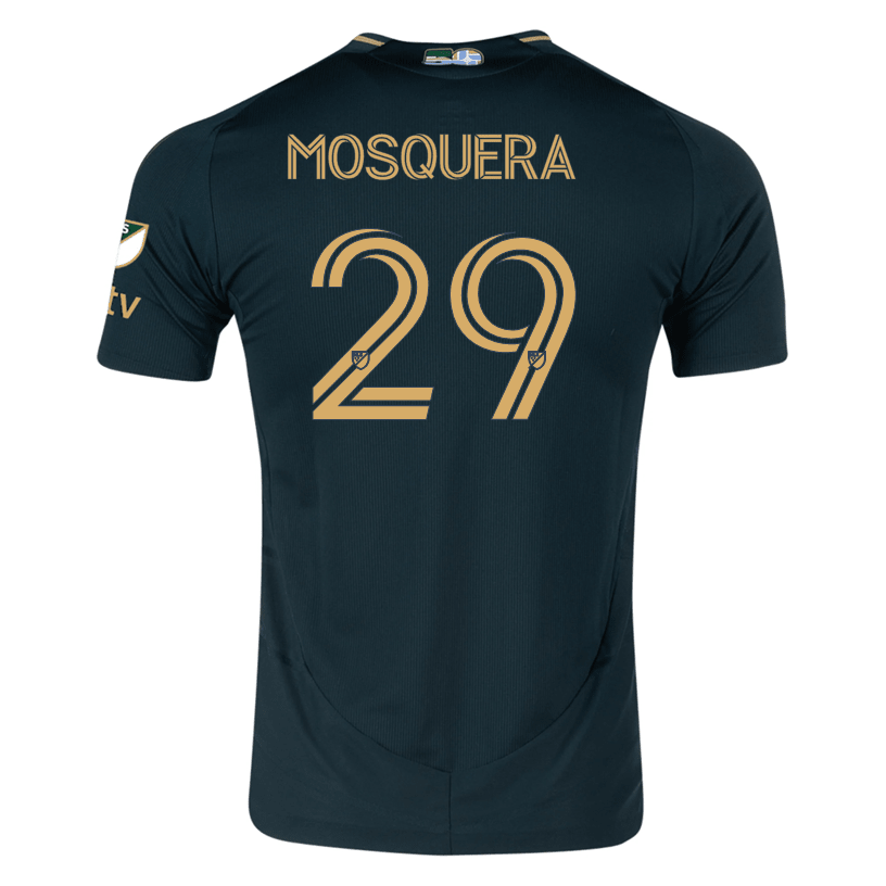 adidas Juan Mosquera Portland Timbers Authentic Home Jersey w/ MLS & Apple Patch 25/26 (Green/Gold) | SoccerWearhouse