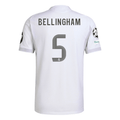 adidas Jude Bellingham Real Madrid 25/26 Home Jersey w/ Champions League Patches (White)