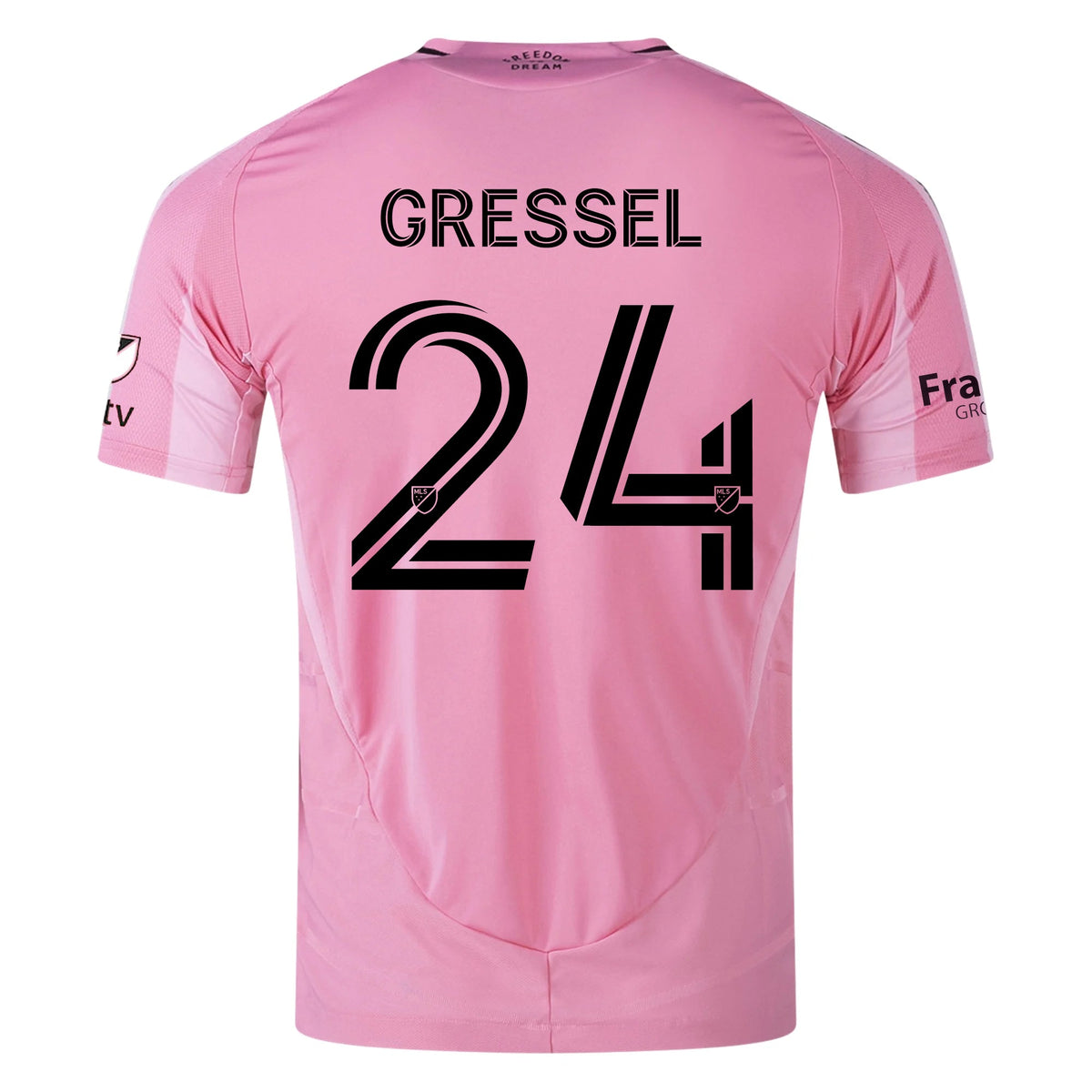 adidas Julian Gressel Inter Miami CF Authentic Home Jersey 25/26 w/ MLS Patches + Sponsor (Easy Pink) | SoccerWearhouse