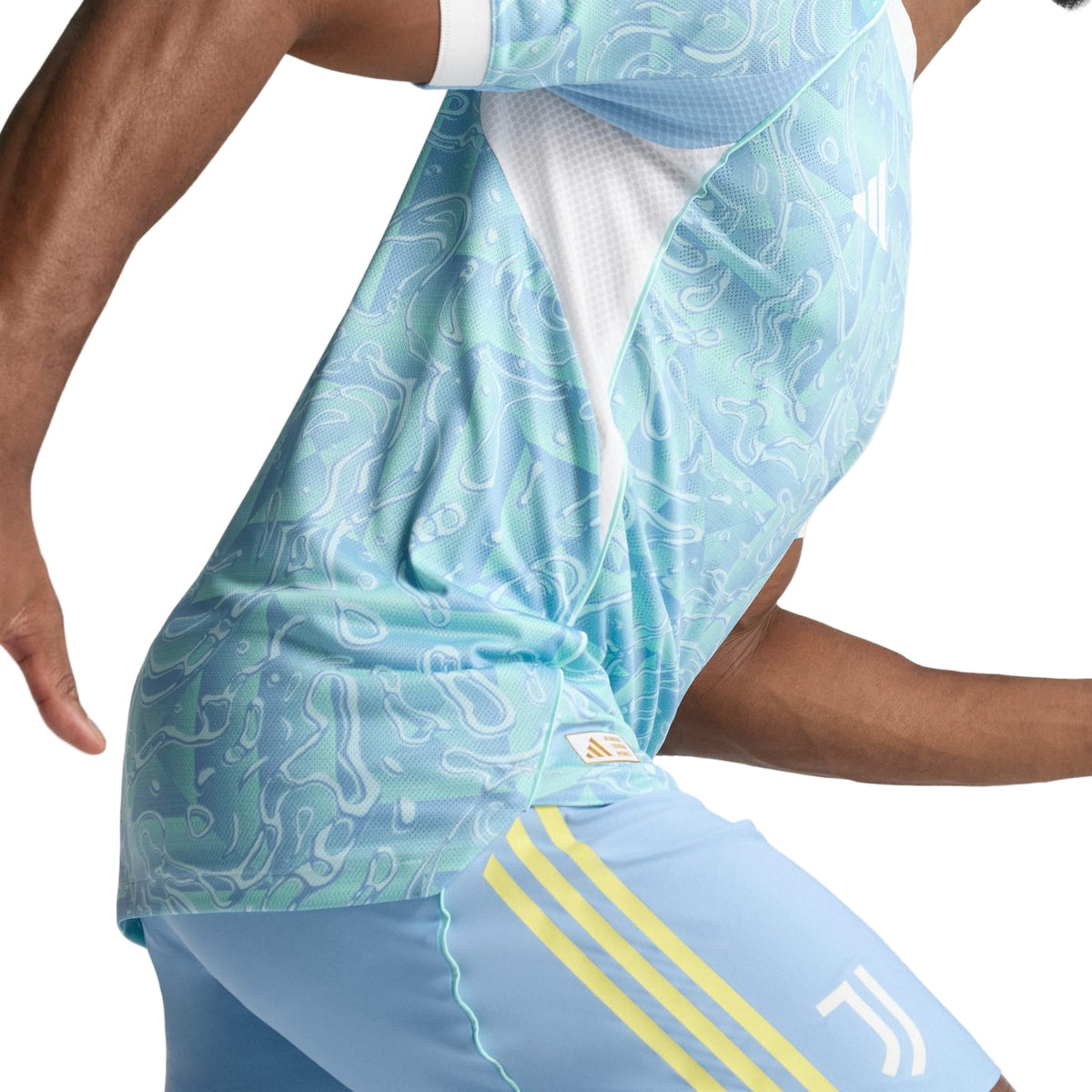 adidas Juventus Authentic Away Jersey 25/26 (Ash Blue) | SoccerWearhouse