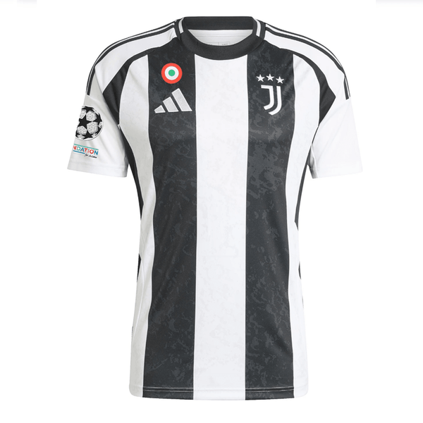 adidas Juventus Authentic Dušan Vlahović Home Jersey w/ Champions Leag