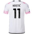 adidas Juventus Authentic Kostic Away Jersey w/ Serie A Patch 23/24 (White)