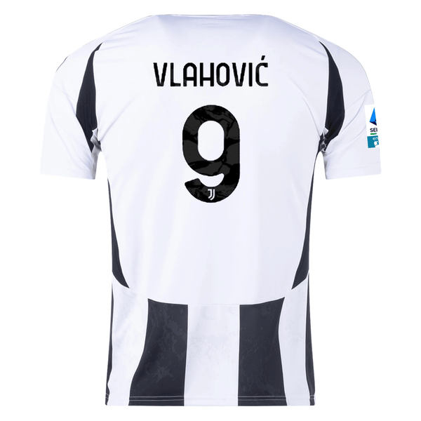 adidas Juventus Dušan Vlahović Home Jersey w/ Serie A Patch 24/25 (Whi