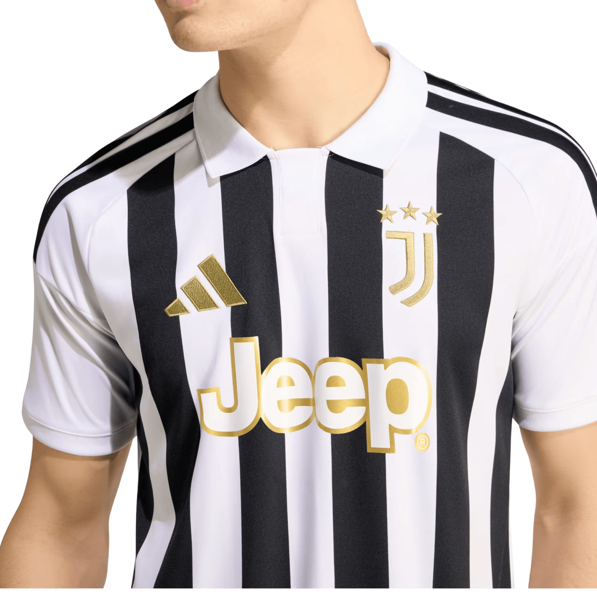 adidas Juventus Home Jersey 26/27 (Black/White) | SoccerWearhouse