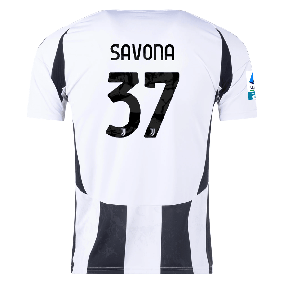 adidas Juventus Nicolò Savona Home Jersey w/ Serie A Patch 24/25 (White/Black) | SoccerWearhouse