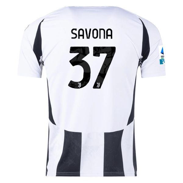 adidas Juventus Nicolò Savona Home Jersey w/ Serie A Patch 24/25 (Whit