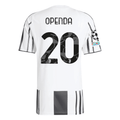 adidas Juventus Openda Home Jersey w/ Champions League Patches 25/26 (White/Black/Pink)