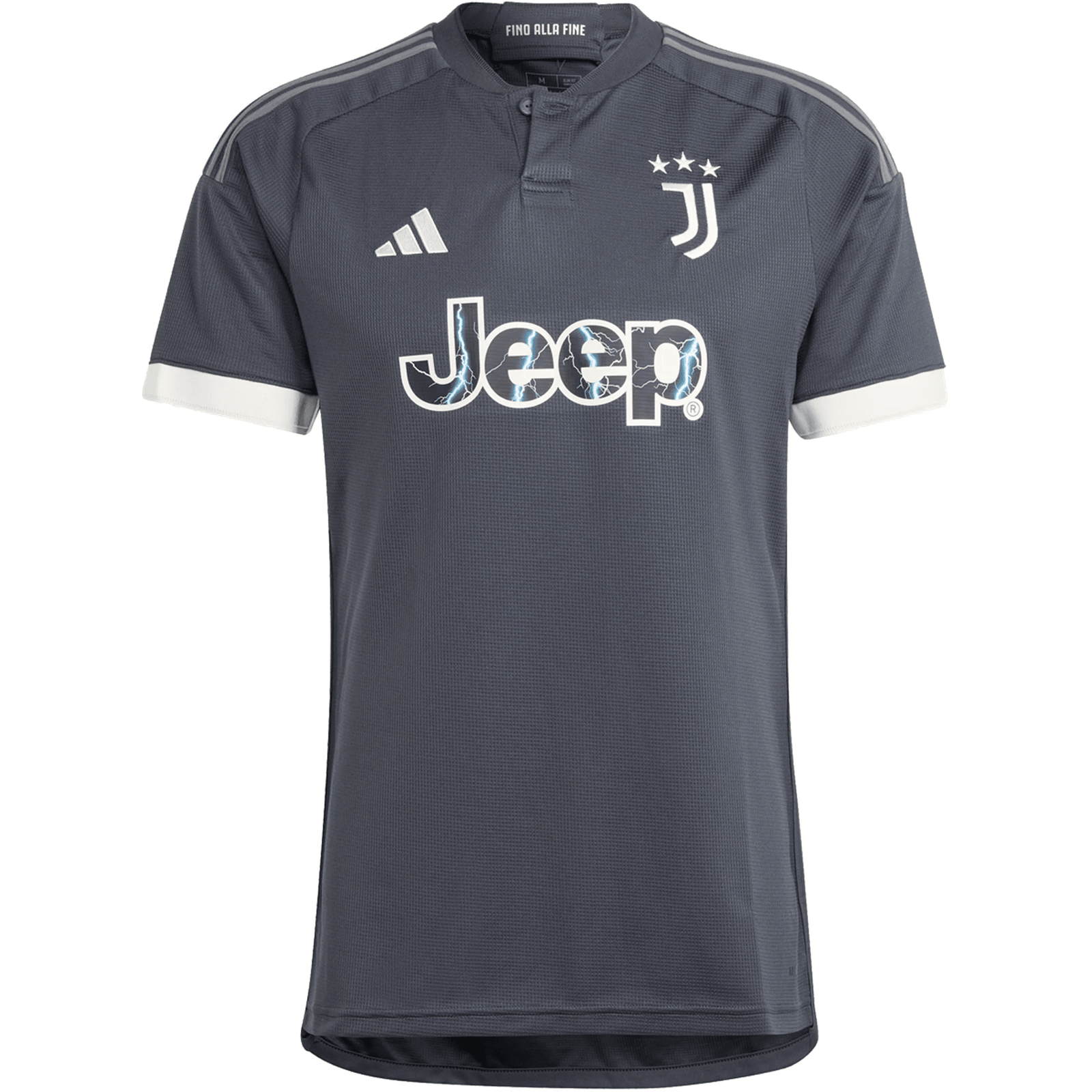 adidas Juventus Third Jersey 23/24 (Carbon/Cream White) | SoccerWearhouse
