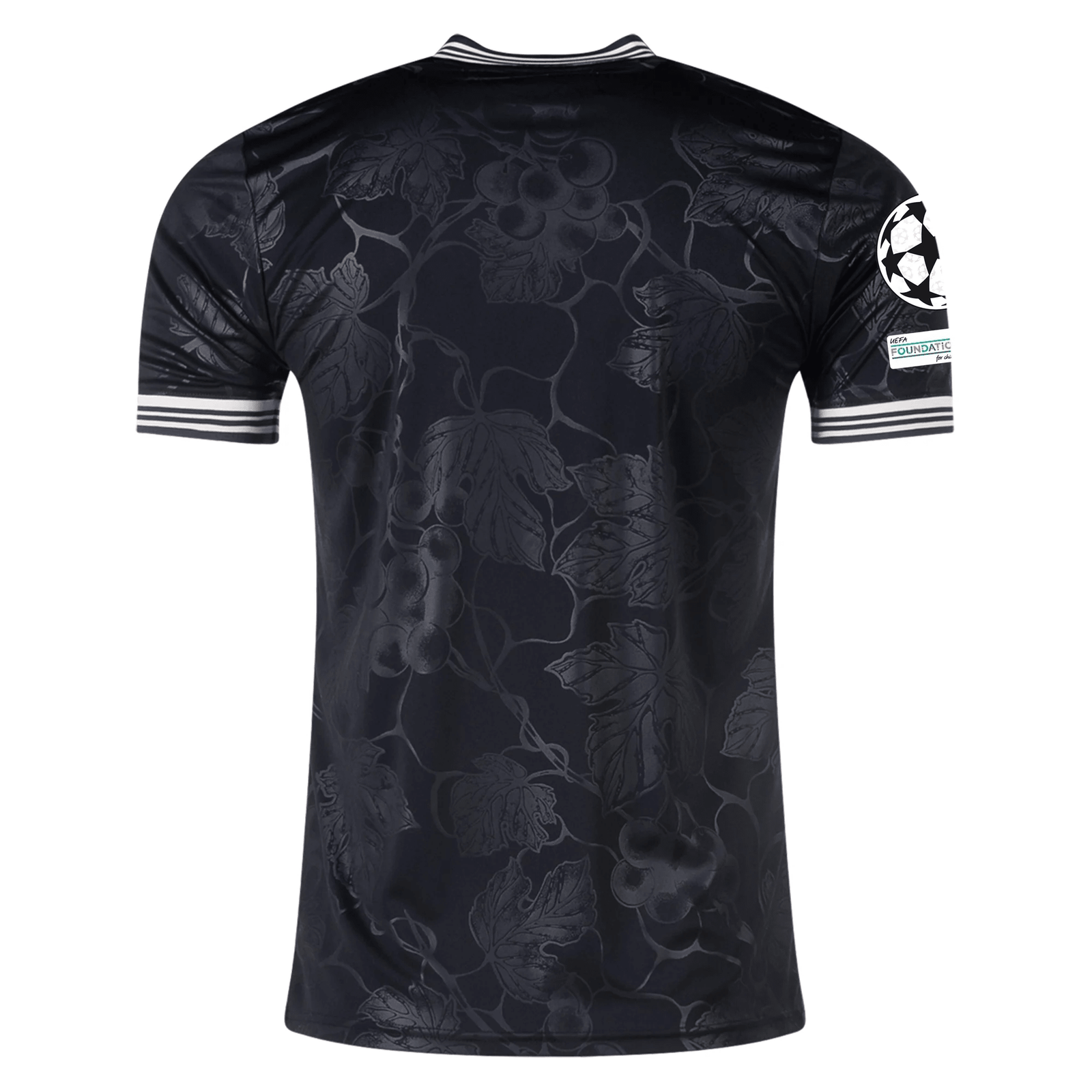 adidas Juventus Third Jersey w/ Champions League Patches 25/26 (Black) | SoccerWearhouse