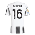 adidas Juventus Weston McKennie Home Jersey w/ Club World Cup Patches 25/26 (White/Black/Pink)