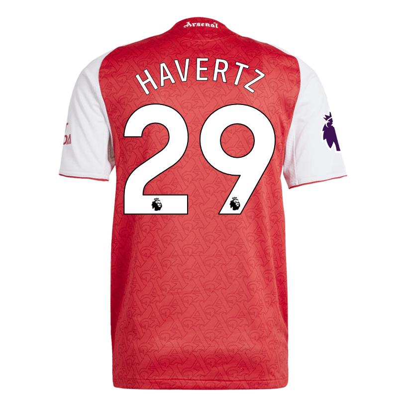 adidas Kai Havertz Arsenal FC Authentic Home Jersey 25/26 w/ EPL Patch (Better Scarlet/White | SoccerWearhouse
