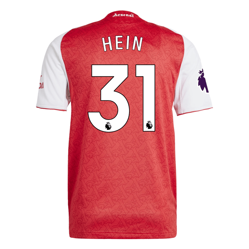 adidas Karl Hein Arsenal FC Authentic Home Jersey 25/26 w/ EPL Patch (Better Scarlet/White | SoccerWearhouse