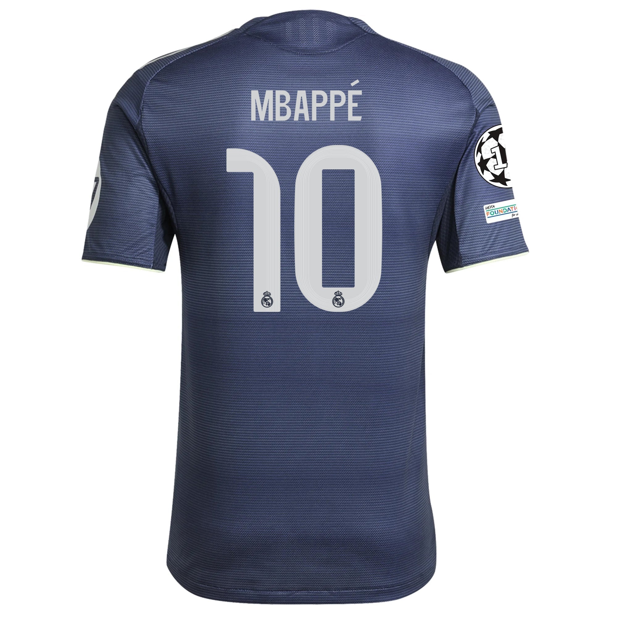 【Real Madrid】MBAPPE レプリカユニフォーム adidas Kylian Mbappe Real Madrid Authentic Away Jersey 25/26 w/ Champi