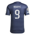 adidas Kylian Mbappé Real Madrid Authentic Away Jersey 25/26 w/ Champions League Patches (Legend Ink