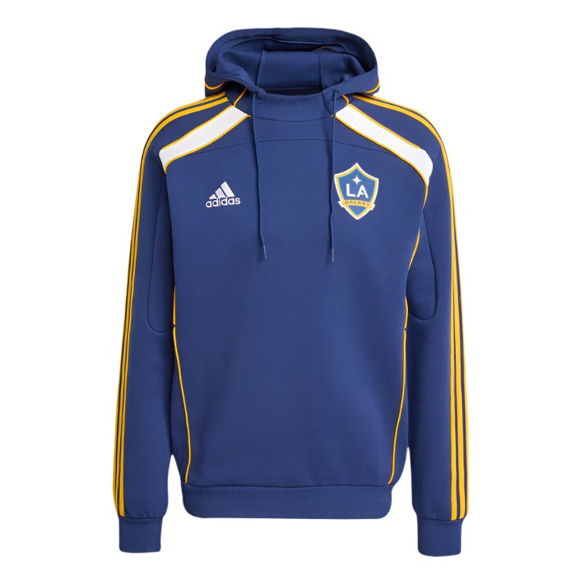 adidas LA Galaxy 25/26 Travel Hoodie (Dark Blue) | SoccerWearhouse