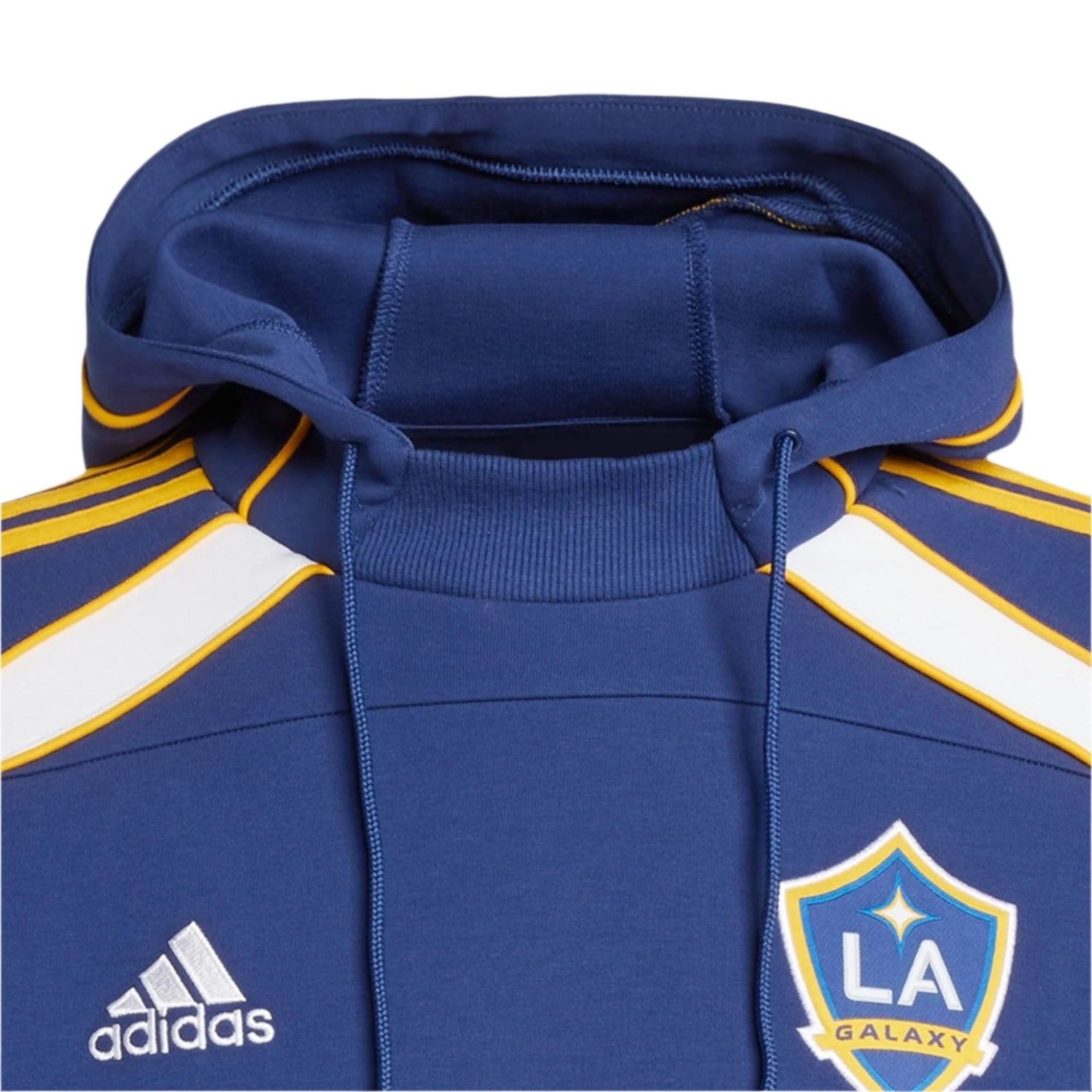 adidas LA Galaxy 25/26 Travel Hoodie (Dark Blue) | SoccerWearhouse