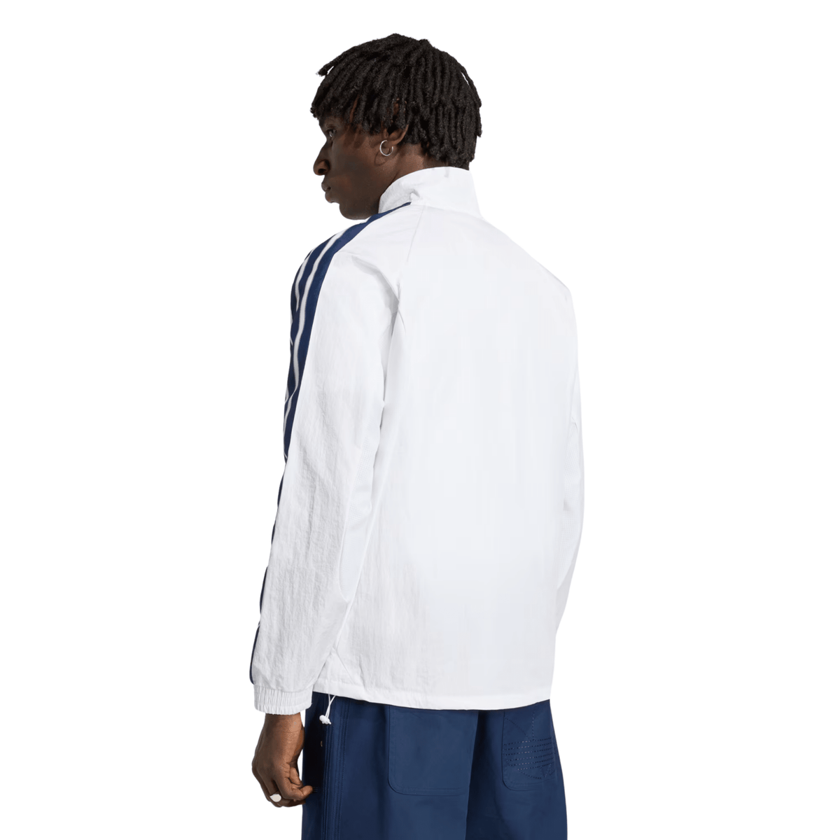adidas LA Galaxy 26/27 Anthem Jacket (White/Dark Blue) | SoccerWearhouse