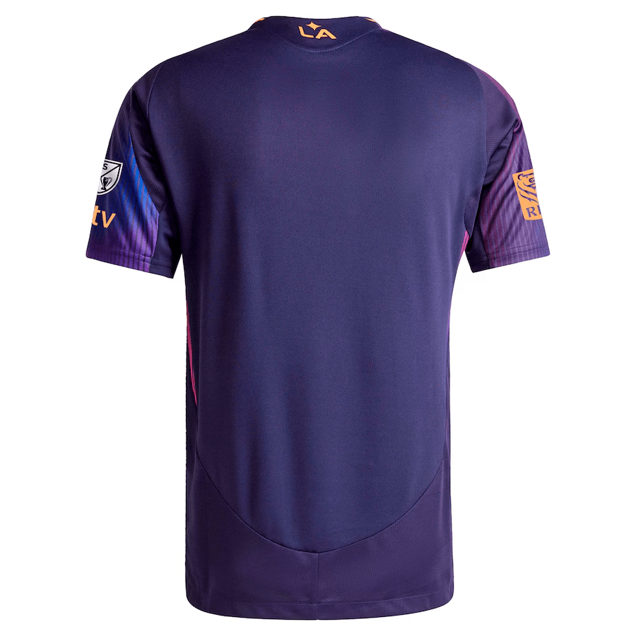adidas Kobe Bryant LA Galaxy Authentic Away Jersey w/ MLS + Apple TV + RBC Sponsor 25/26 (Purple) | SoccerWearhouse