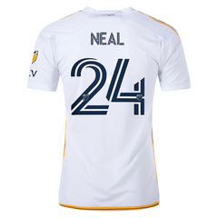 adidas LA Galaxy Jalen Neal Home Jersey w/ MLS + Apple TV Patches 24/2