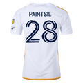 adidas LA Galaxy Joseph Paintsil Home Jersey w/ MLS + Apple TV Patches 24/25 (White/Yellow/Navy)