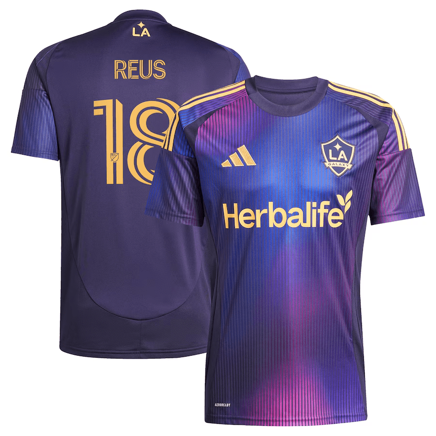 adidas LA Galaxy Marco Reus Away Jersey 25/26 (Purple) | SoccerWearhouse