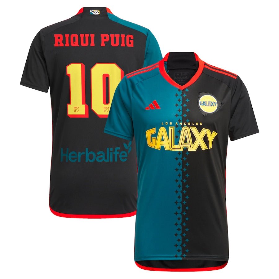 adidas LA Galaxy Riqui Puig Third Jersey 24/25 (Black/Virdia) | SoccerWearhouse