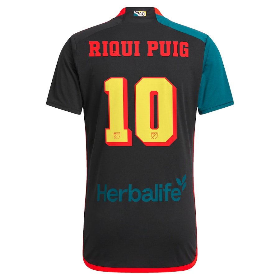 adidas LA Galaxy Riqui Puig Third Jersey 24/25 (Black/Virdia) | SoccerWearhouse