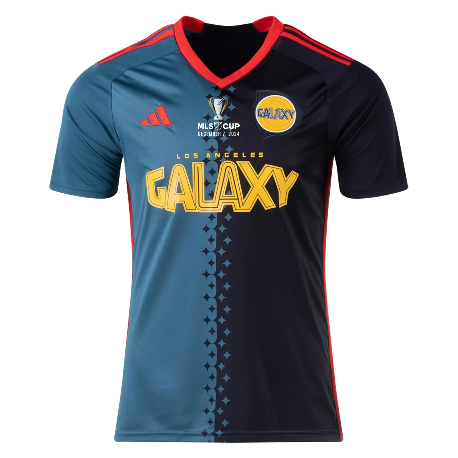 adidas LA Galaxy Third Jersey 24/25 w/ MLS Cup Finals Patch (Black/Virdia) | SoccerWearhouse