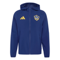 adidas LA Galaxy Travel Full Zip Windbreaker Jacket 25/26 (Dark Blue/Gold)