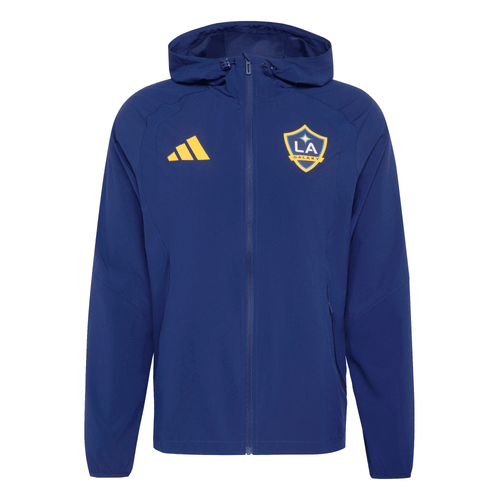 adidas LA Galaxy Travel Full Zip Windbreaker Jacket 25/26 (Dark Blue/Gold) - S