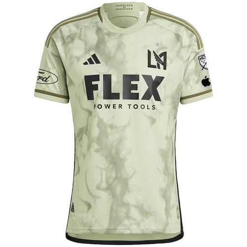 adidas LAFC Authentic Away Jersey 23/24 w/ MLS + Apple + Ford Patch (Green) - S