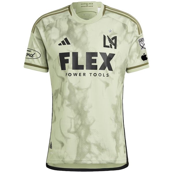adidas LAFC Authentic Away Jersey 23/24 w/ MLS + Apple + Ford Patch (Green) | SoccerWearhouse