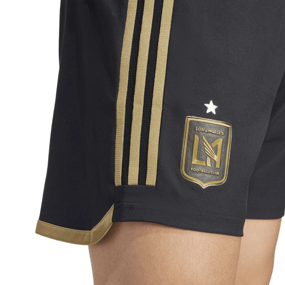 adidas LAFC Authentic Home Short (Black/Gold) | SoccerWearhouse