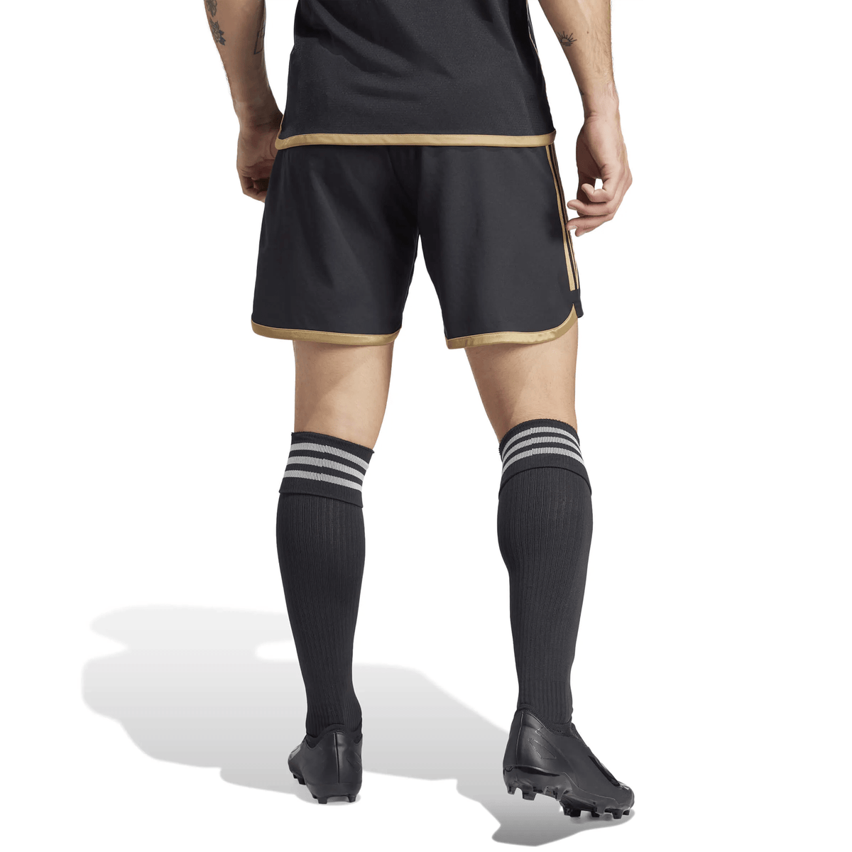 adidas LAFC Authentic Home Short (Black/Gold) | SoccerWearhouse