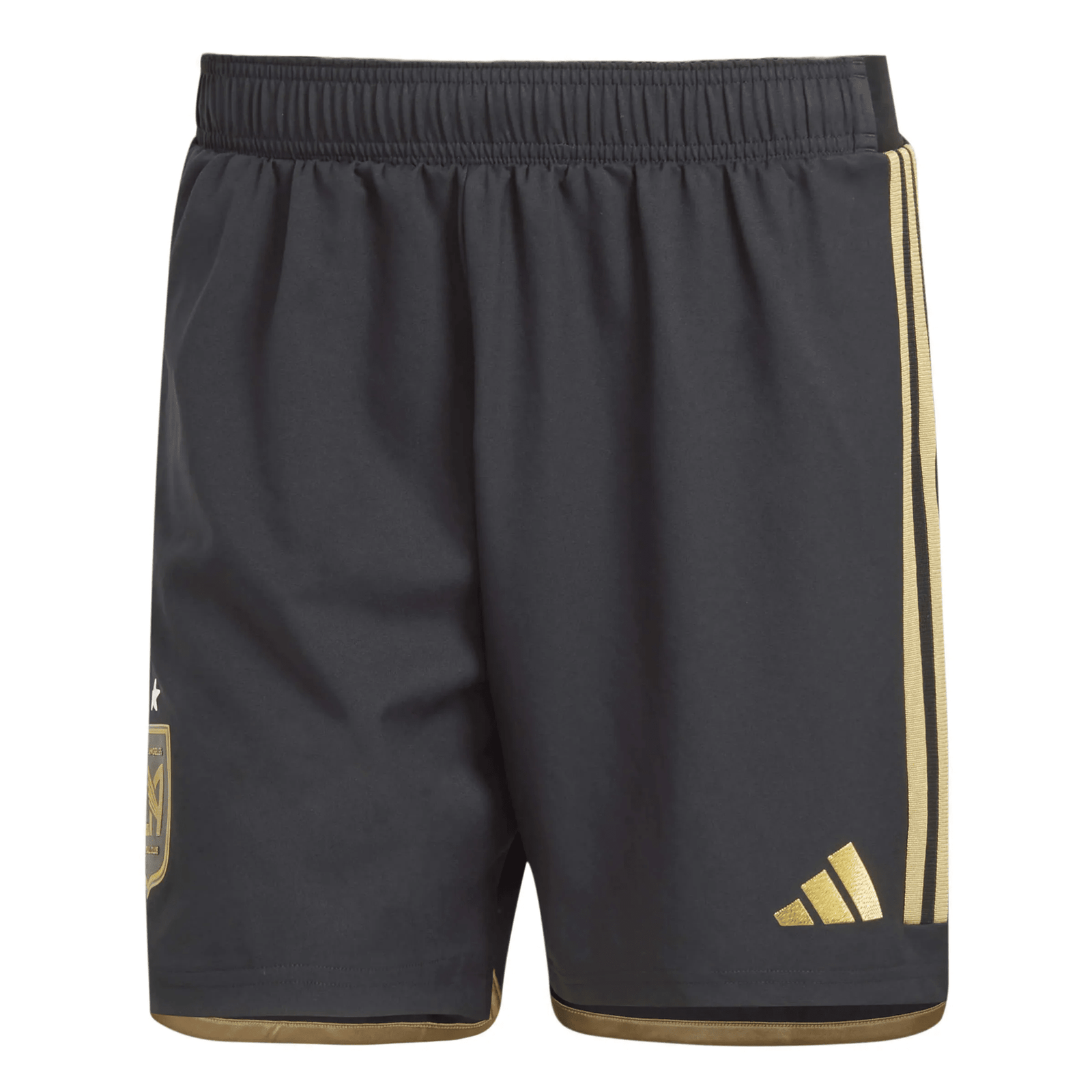 adidas LAFC Authentic Home Short (Black/Gold) | SoccerWearhouse