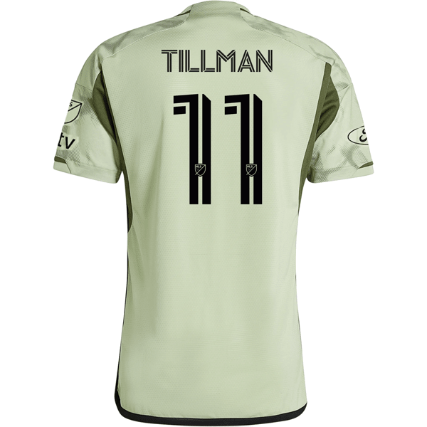 adidas LAFC Authentic Timothy Tillman Away Jersey w/ MLS + Apple TV + Ford Patches 24/25 (Magic Lime) | SoccerWearhouse